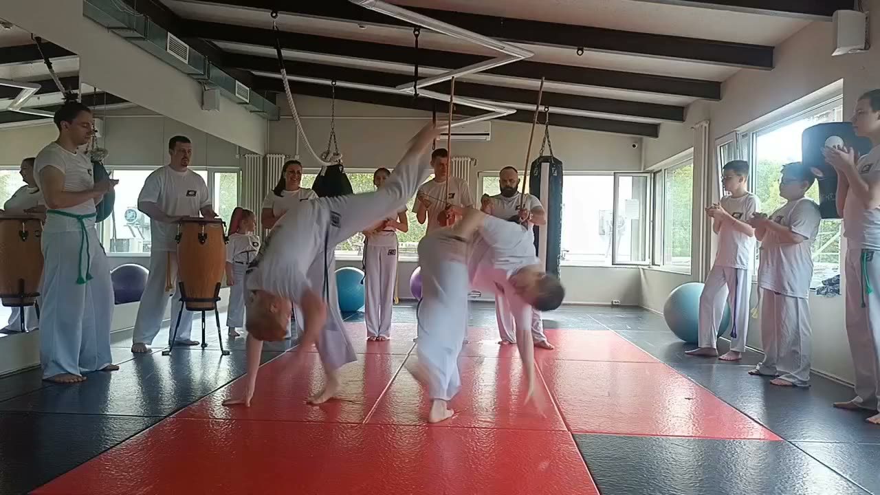 Видео: родa капоэйры в зале